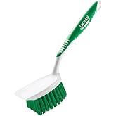 Libman Heavy-Duty Scrub Brush | PET bristle handheld brush, 3-1/2 in width, cleaning tool