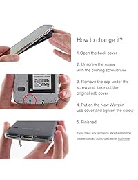 New Wayzon S5 USB Puerto de carga Tapa para Samsung Galaxy S5 con la instalación Destornillador