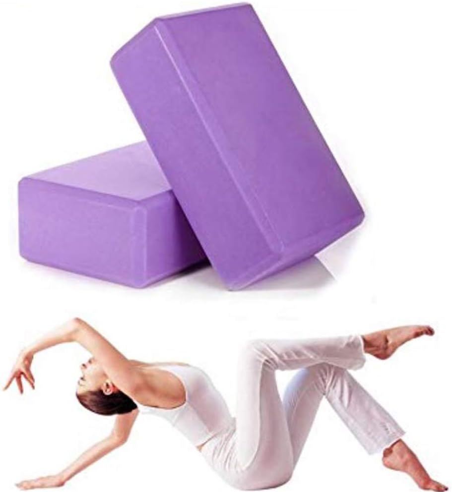 SIBY Foam Yoga Block Non Slip Yoga Brick Sports Fitness Workout Pilates Brick Gym Workout Exercise Tool, 2pc