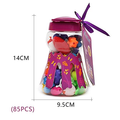 WISHTIME Pops Beads DIY Toy - Kids Intelligence Education Toys Gifts Jewelry Bracelet Necklace Making Kit Arts & Crafts Toys for Kids