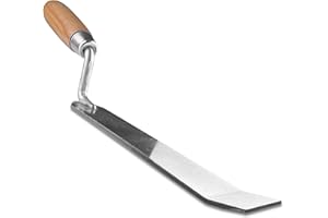 DESUNQIN Baseball Dig Out Tool Tough Anchor Clean Out Tool with Wood Handle Sturdy Thicker Steel Base Anchor Digout Tool to Clean The Dirt Out of Bases