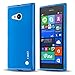 Nokia Lumia 730/735 Case, J&D [Drop Protection] Lumia 730 735 Case [Slim Cushion] Protective Shock Absorption Jelly Slim Case for Nokia Lumia 730 735 (Blue)