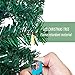 OurWarm 7FT Pre-Lit PVC Artificial Christmas Tree Xmas Pine Tree Holiday Decorations with w/400 UL-Certified LED Lights, 1430 Branch Tips, Foldable Metal Stand, Green
