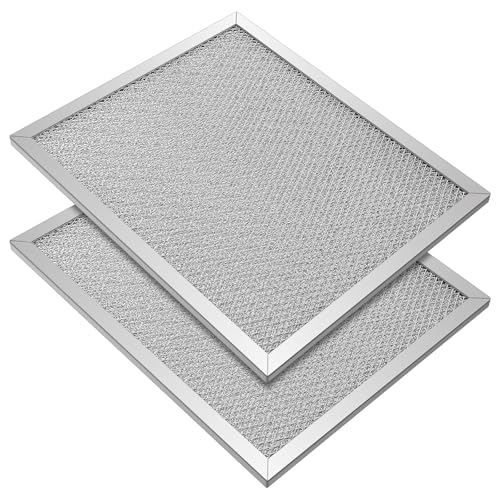 97006931 Aluminum Range Hood Filter Compatible with Broan Nutone Range Hood Exhaust Fan Filter Replace #S97006931 BP29 1172137 5-3078 88150 99010121 C88150 K758900 10.5 x 8.75 inch (2 Pack)