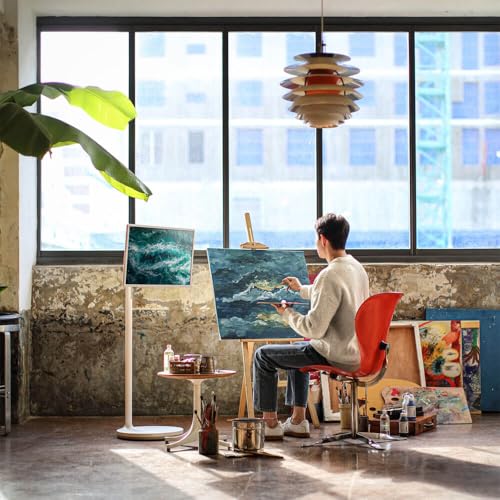 LG 27-Inch Class StanbyMe 1080p-Portable Touch-Screen-Monitor 27ART10AKPL, Built-in Battery, Full Swivel Rotation, 60Hz Refresh Rate, Calming Beige