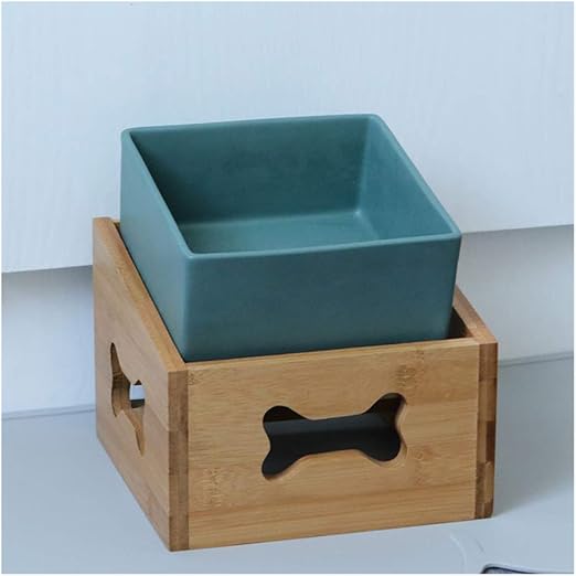 square ceramic dog bowls