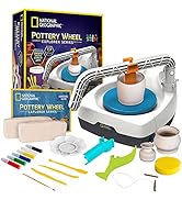 NATIONAL GEOGRAPHIC Kid’s Pottery Wheel – Complete Pottery Kit for Kids, Electric Motor, 2 lbs. A...