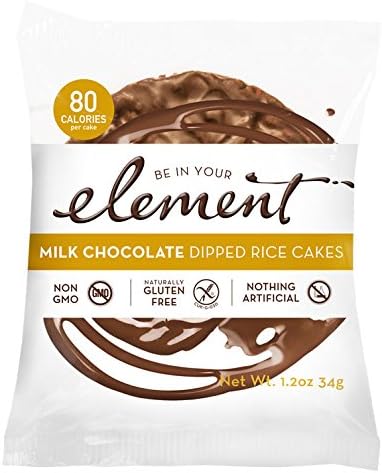 Element Rice Cakes, Milk Chocolate, 2 Count (Pack of 16)