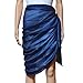 QBSM Womens Large Soft Silky Evening Party Dress Wraps Scarfs Shawls Navy Blue