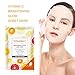 Neutriherbs Vitamin C Face Facial Mask Sheet Silk Mask Sleep Mask - Brightening Moisturizing Anti Aging and Wrinkle Improve Skin's Elasticity Hydrates Skin 5pcs/box