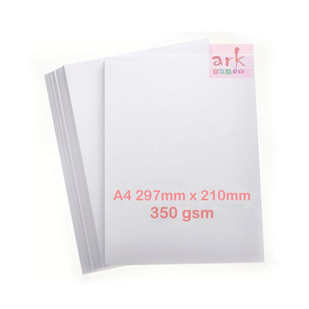 50 x A4 350gsm Premium Thick White Printer Craft Card (1)