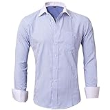 Men's Button Up Dress Shirts French Cuff Cotton Blend Slim Fit Tuxedo Shirt (Cufflinks Included) for Wedding/Party/Business