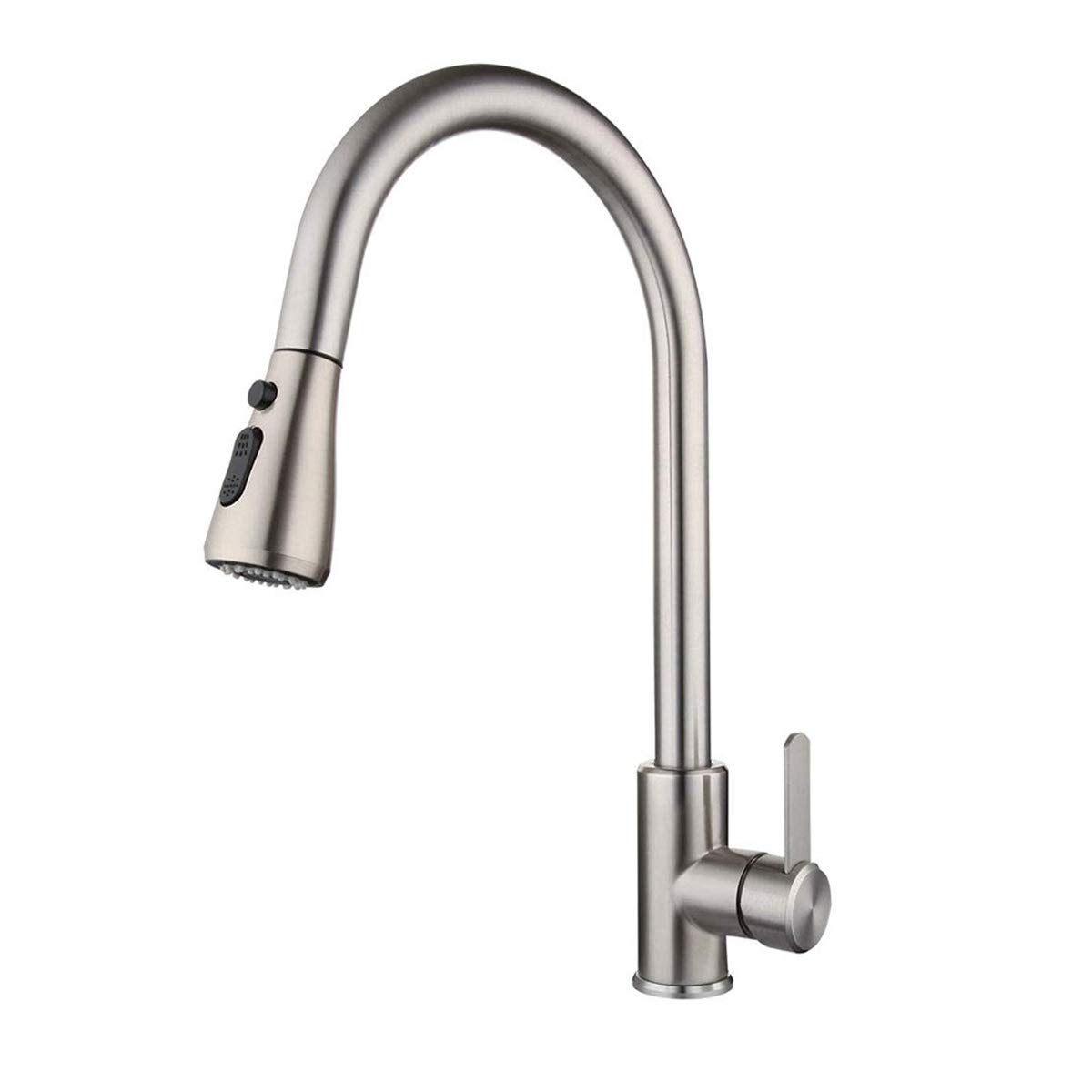 Homelava Single Handle Pull Out Brushed Nickel Kitchen Faucet