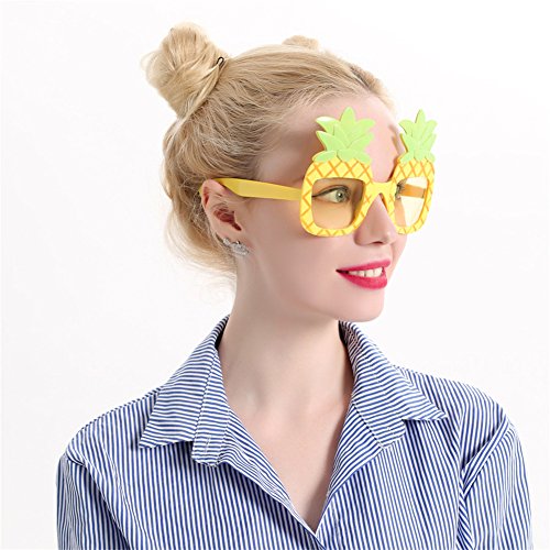 Pineapple Sunglasses – Tropical Beach Party Favors, Novelty Shades, Party Toys, Funny Costume Glasses Accessories for Kids & Adults - Thumbnail 3
