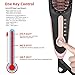 Hair Straightener Brush Fast Heating Hot Hair Straightening Brush Travel Size Ceramic Heated Beard Straightener Brush Anti-Scald Auto-Off Dual Voltage Portable Frizz-Free Electric Straightening Comb