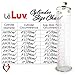 LeLuv Vacuum Cylinder for Penis Pumps Seamless Untapered Medical-Grade Clear Acrylic with Measurement Marks and Locking Fitting 1.35 Inch x 12 Inch