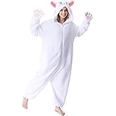 Lifeye Unisex Persian Cat Pajamas Halloween Cosplay Costume Animal Homewear Sleepwwear Men Women Jumpsuit