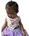 10-pack Baby Girls Bandana Drool Bibs&FREE Baby Washcloth GIFT, Absorbent Cotton Bibs Super-Stylish Anti-Smell Anti-Bacterial Apron Bibs Quick Dry Avoids Drool Rash with Nickel-Free Snaps