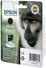 Epson T0891 Stylus Black Ink Cartridge - Original Quality for Everyday Printing view 1