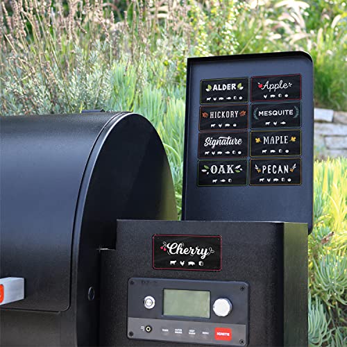 Pellet Hopper Labels Flavor Tags for Smoker Wood Pellets