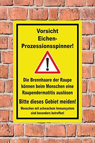 Melis-Folienwerkstatt Schild Eichen-Prozessionsspinner - 45x30cm - 3mm Aluverbund â 20 VAR S00359-124-C – Bild 3