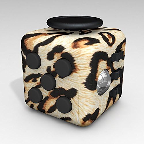 USA Fiddle Blox Fun Way to Relieve Stress and Anxiety for Children and Adults Anxiety Attention Fidget Cube Toy BEST QUALITY - 100% SATISFACTION GUARANTEE! (Leopard)