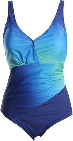 Amazon Co Jp Zevonda 水着 レディーズ マタニティ水着 妊婦水着 ママ水着 産前産後 水泳 プール ビーチ キャミソール Vネック クラーデション ワンピース水着 服 ファッション小物