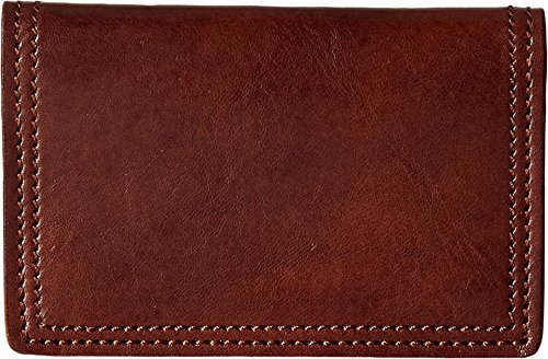 Bosca Men's Dolce Collection - Calling Card Case (One Size, Dark Brown)