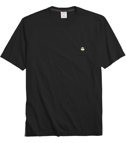 Brooks Brothers Mens Original Crew T-Shirt (X-Small, Black