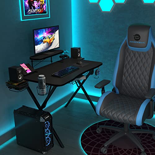 Atlantic Gaming Desk Pro CarbonFiber Laminated Desktop, HeavyDuty X