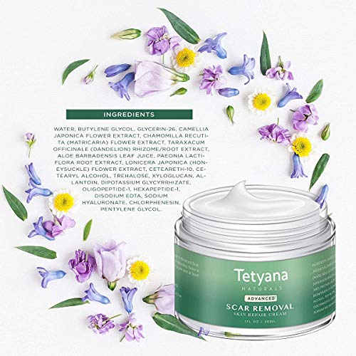 Scar Removal Cream Advanced Treatment for Old & New Scars from Cuts Stretch Marks, C-Sections & Surgeries With Natural Herbal Extracts Formula