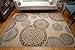 Feraghan/New City feraghan4030beige_2x8 Contemporary Modern Flowers Wool Area Rug, 2' x 7', Brown/Beige