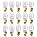 Zitrades S14 Bulbs for Outdoor String Lights, Pack of 15, 10 Watts, Clear Glass S14 Incandescent Light Bulbs for E26 E27 Sockets