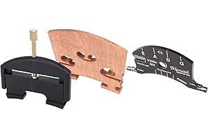 Yaregelun 4/4 Violin String Lifter Change Violin Bridge Tools Violin Bridges Template Violin Accessories,Dark