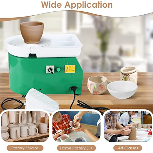 MAOPINER Electric Pottery Wheel Machine Ceramic Work Clay Forming