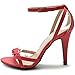Ollio Women's Shoe High Heel Front Twisted Ankle Strap Dress Sandal