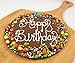 Chocolate Pizza, Happy Birthday, 16 Ounce, 10 Inch, Hand-Decorated, Made in USAthumb 2