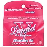 Liquid V for Women Stimulating Gel Enhancement Female Latex Safe Virgin  ( 1 package of 3 tubes)