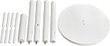 IBUYKE Coat Rack Free Standing 8 Hooks Wood Hall Tree White WD-114 view 8