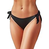 Holipick Low Rise Bikini Bottoms - String Bathing Suit Bottoms for Women Side Tie Swim Bottoms Swimsuit