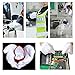 White Cotton Gloves, Matte 100% Cotton Stretchy Wrist Length Plain Blank Thin Gloves 6 Pairs