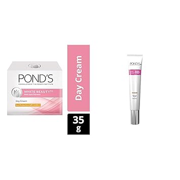 Pond's White Beauty Anti Spot Fairness SPF 15 Day Cream, 35g & Pond's White Beauty BB+ Fairness Cream 01 Original, 18 g