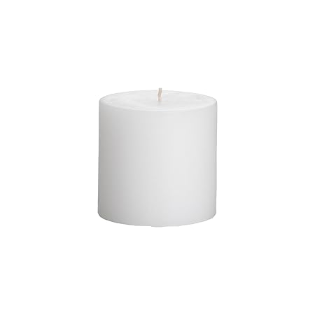 Numen Spark Unscented White Smooth Pillar Candle for Decoration (3 X 3)