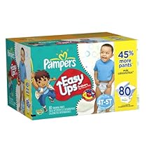 Pampers Easy Ups Trainers for Boys Value Pack, 80 Count , Size 6 (4T-5T)