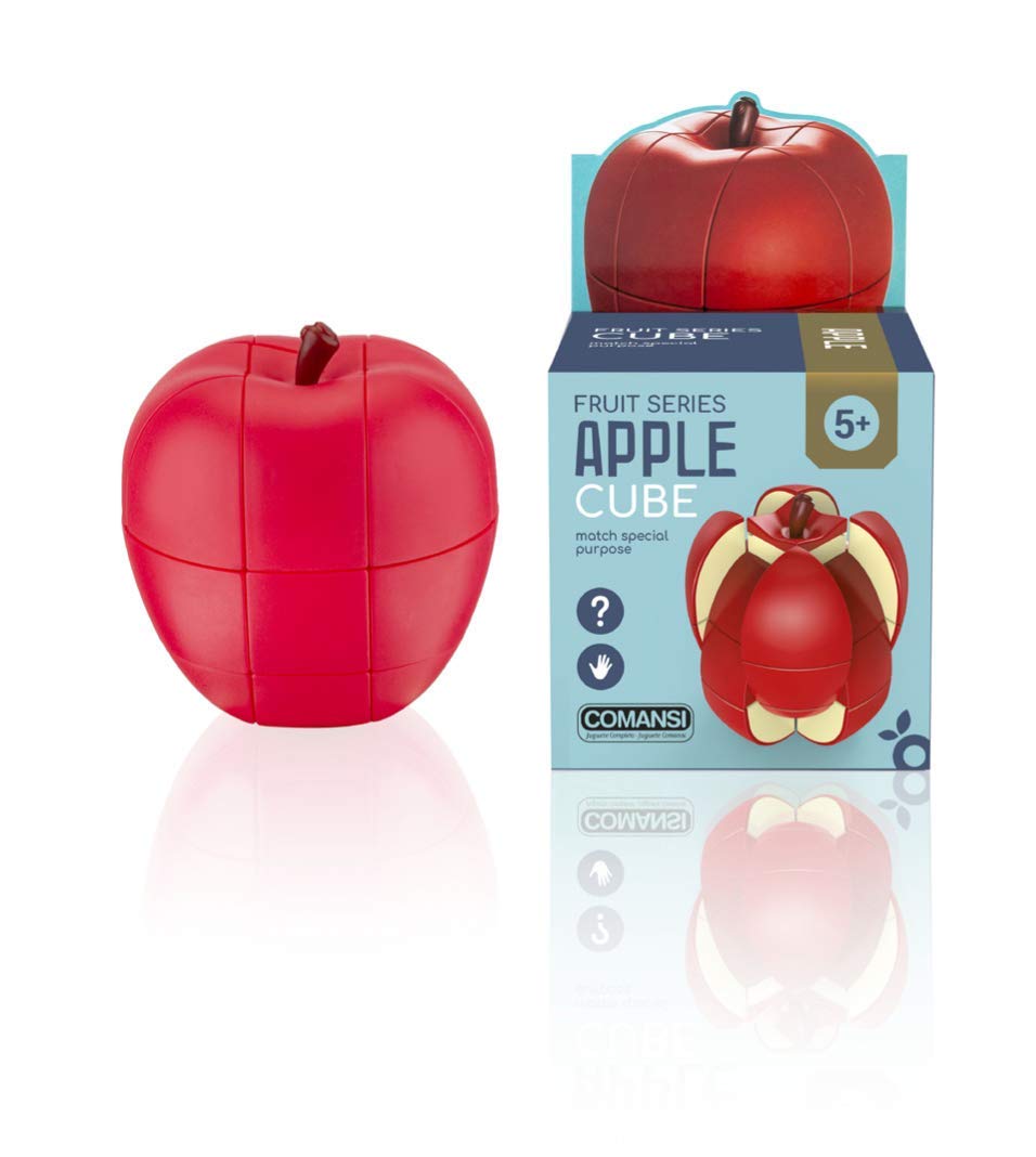 Comansi Apple Cube Magic Speed Cube - Educational Game for Developing Intelligence and Dexterity, Multicoloured, 7 x 7 x 8 cm (1)