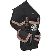 Klein Tools 5183 Tool Bag, Tradesman Pro Drill Pouch, 1680d Material, Drill Holster with Pockets for Tools and Bits
