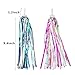 KKTOP 4 Pairs Bicycle Handlebar Streamers, Kids Scooter Tassel Ribbon for Children’s Bikes, Scooters, Carrier Accessories, Pink & Light Greenthumb 1
