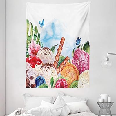 Llamativo Tapiz Por Ambesonne Cotizacion Imaginense En Acuarela