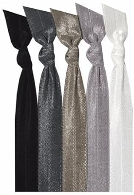 Amazon Com Emi Jay Hair Tie Collection Black Ombre 5 Pack