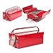 SUCK UK Portable BBQ Tool Box with Carry Handles-Perfect for Camping, Picnics and Alfresco Dining, 8.66 x 15.94 x 7.87 in, Red